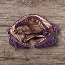 Load image into Gallery viewer, Ampere Creations Bethany Crossbody Bag Soft Vegan Leather Purple