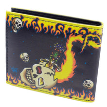 Load image into Gallery viewer, Elvira Flame Tattoo Bi-Fold Wallet By Kreepsville 666
