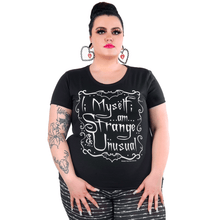 Load image into Gallery viewer, Too Fast I Myself Am Strange And Unusual Graphic Women's Shirt Beetlejuice