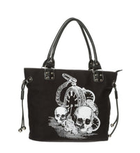 Load image into Gallery viewer, Back In Black Tote Bag By Banned Apparel
