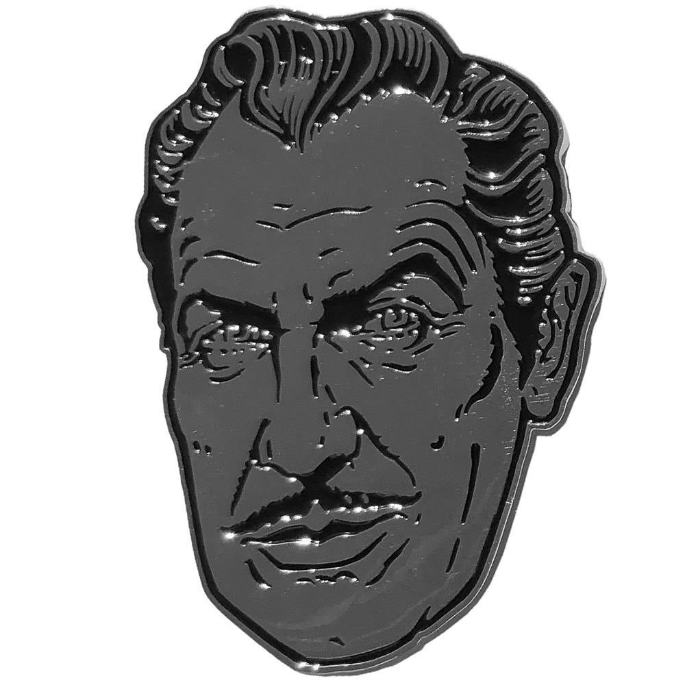 Vincent Price XL Silver Suave Pin By Kreepsville 666