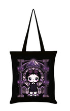 Load image into Gallery viewer, Miss Addams Black Tote Bag By Mio Moon
