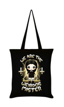 Load image into Gallery viewer, We Are The Weirdos Mister Black Tote Bag By Mio Moon
