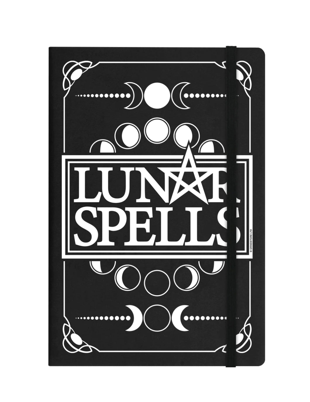 Lunar Spells A5 Black Hard Cover Notebook Journal