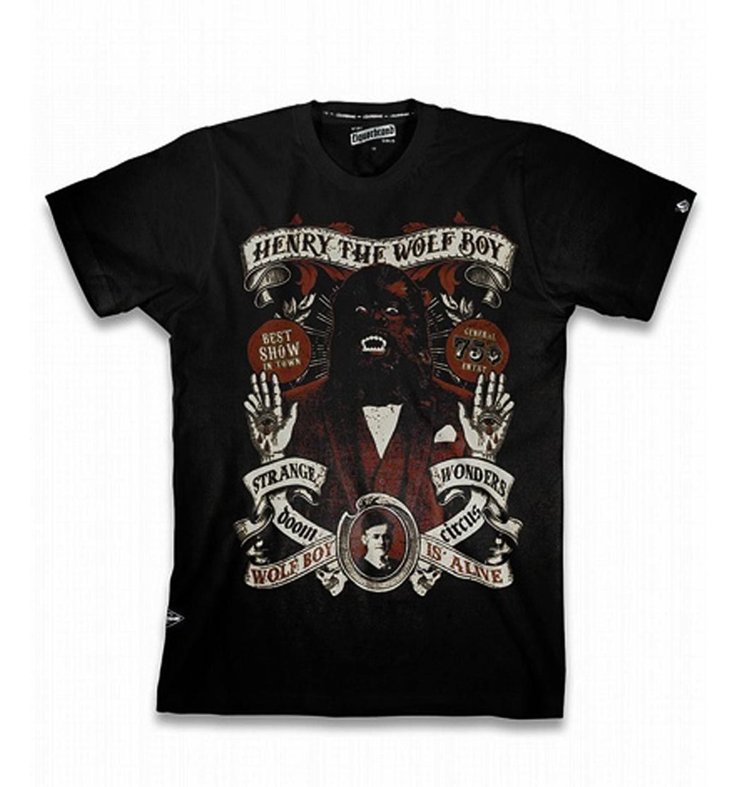 Wolf Boy Men's T-shirt By Liquor Brand