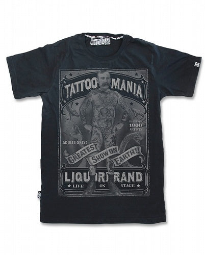 Tattoo Mania Men's T-shirt By Liquor Brand