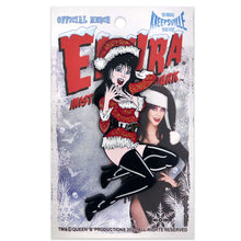 Load image into Gallery viewer, ELVIRA SANTA SUIT XL ENAMEL PIN By Kreepsville 666
