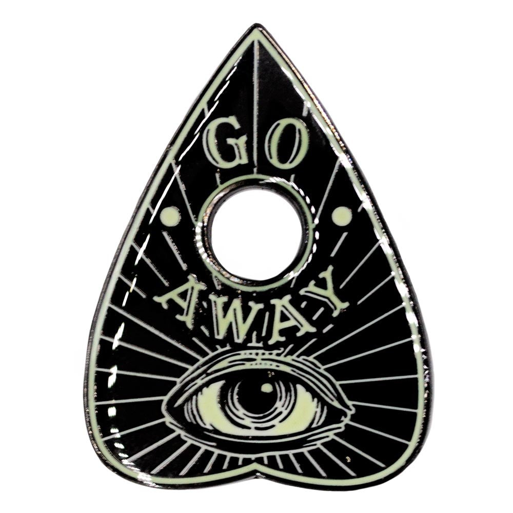 Go Away Glow Planchette Enamel Pin By Kreepsville 666