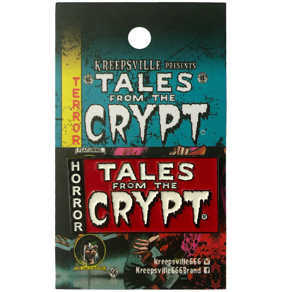 TALES FROM THE CRYPT LOGO ENAMEL PIN BADGE by Kreepsville 666