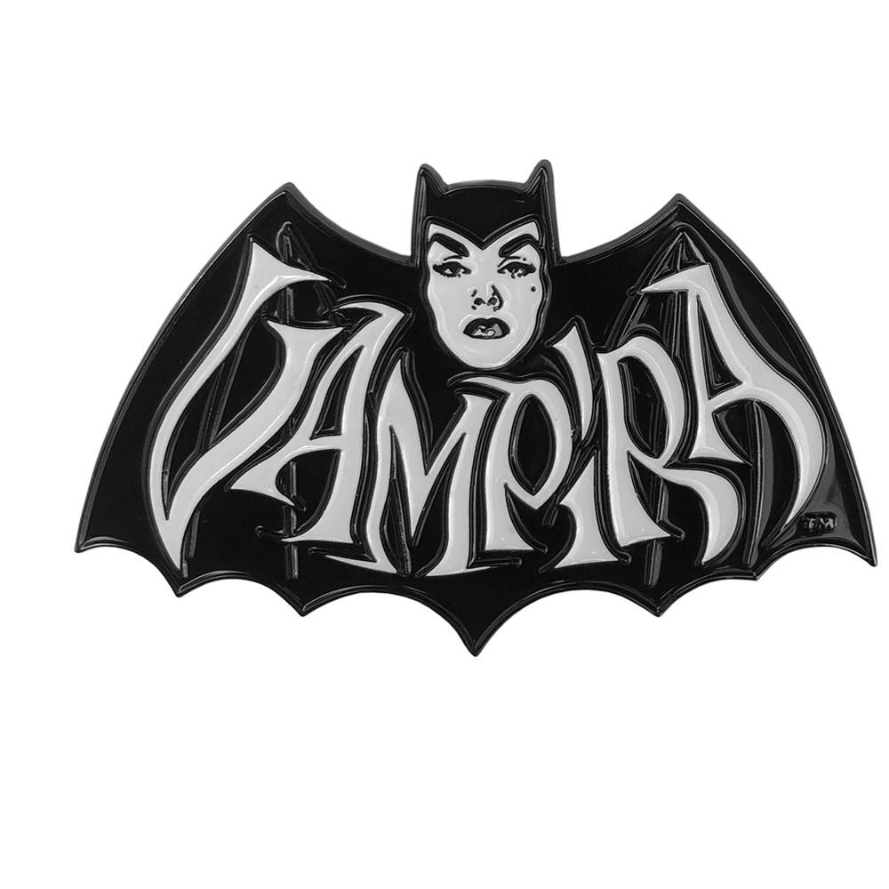 Vampira Retro Bat White Enamel Pin By Kreepsville 666