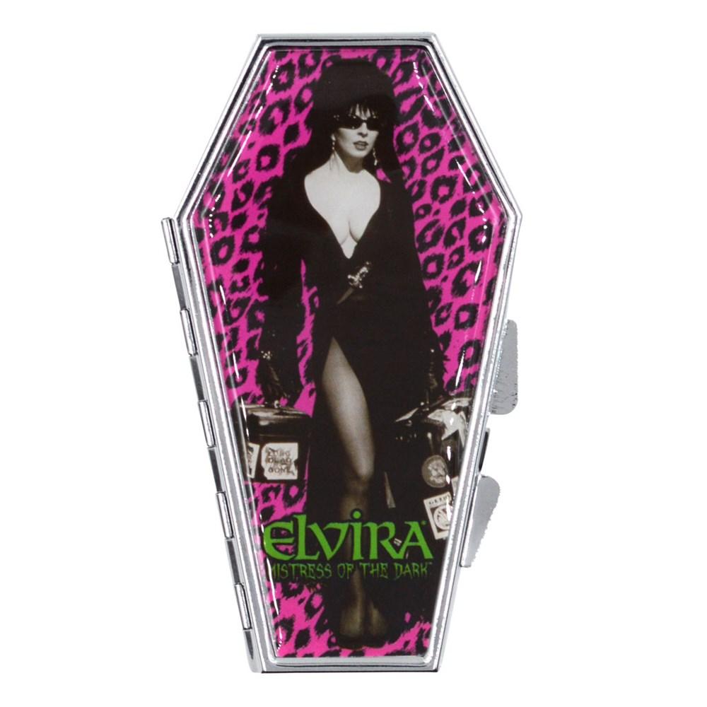 Elvira Leo Luggage Coffin Compact Mirror By Kreepsville 666