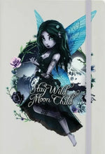 Load image into Gallery viewer, Hexxie Brooke Stay Wild Moon Child Cream A5 Hard Cover Notebook Journal
