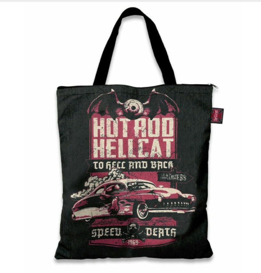 Speed Death Canvas Tote Bag HotRod HellCat