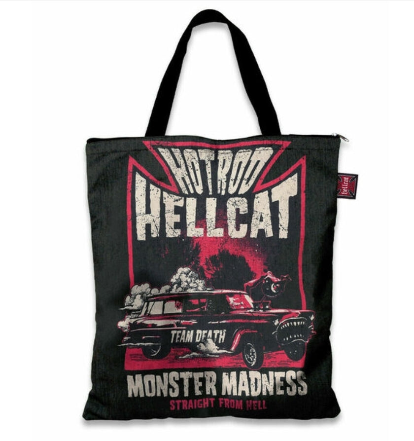 Monster Madness  Canvas Tote Bag HotRod HellCat