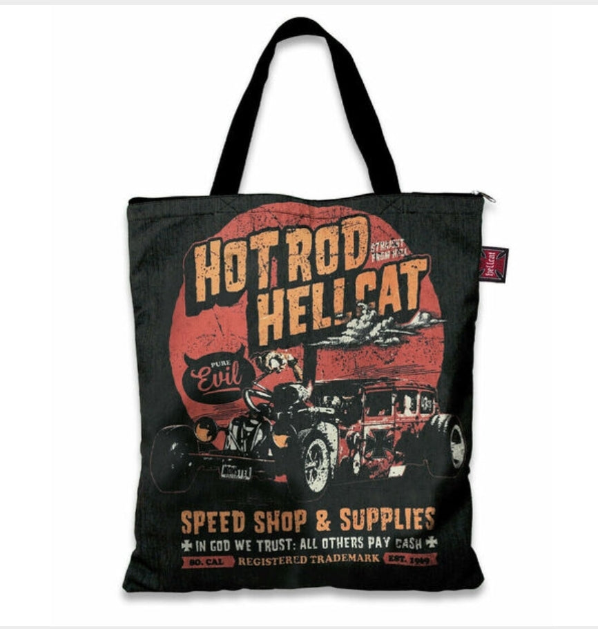 In God We Trust Canvas Tote Bag HotRod HellCat