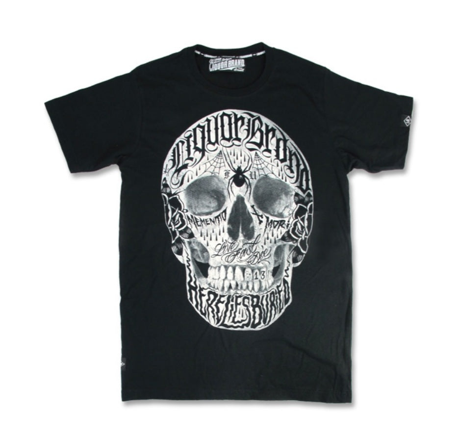 Live Fast Men's T-shirt by Liquor Brand